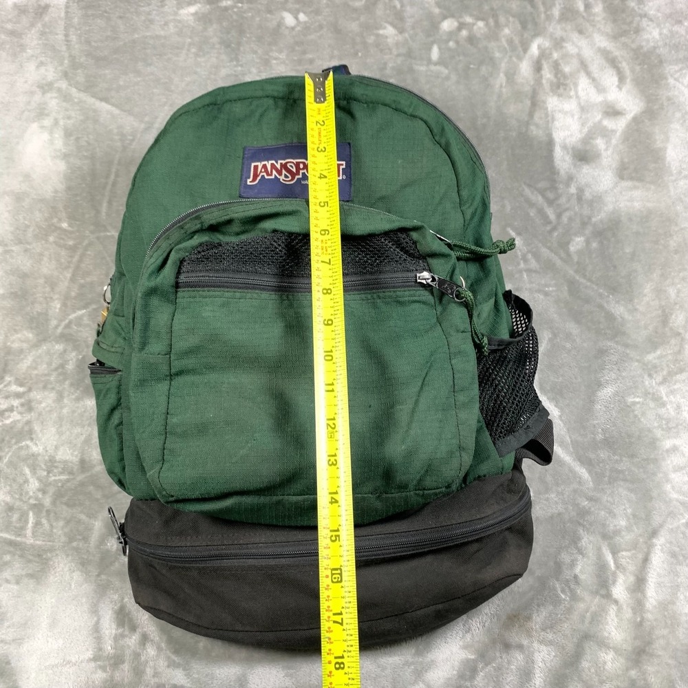 Vintage JanSport Backpack Day‎ Pack Green Made in USA… - Gem